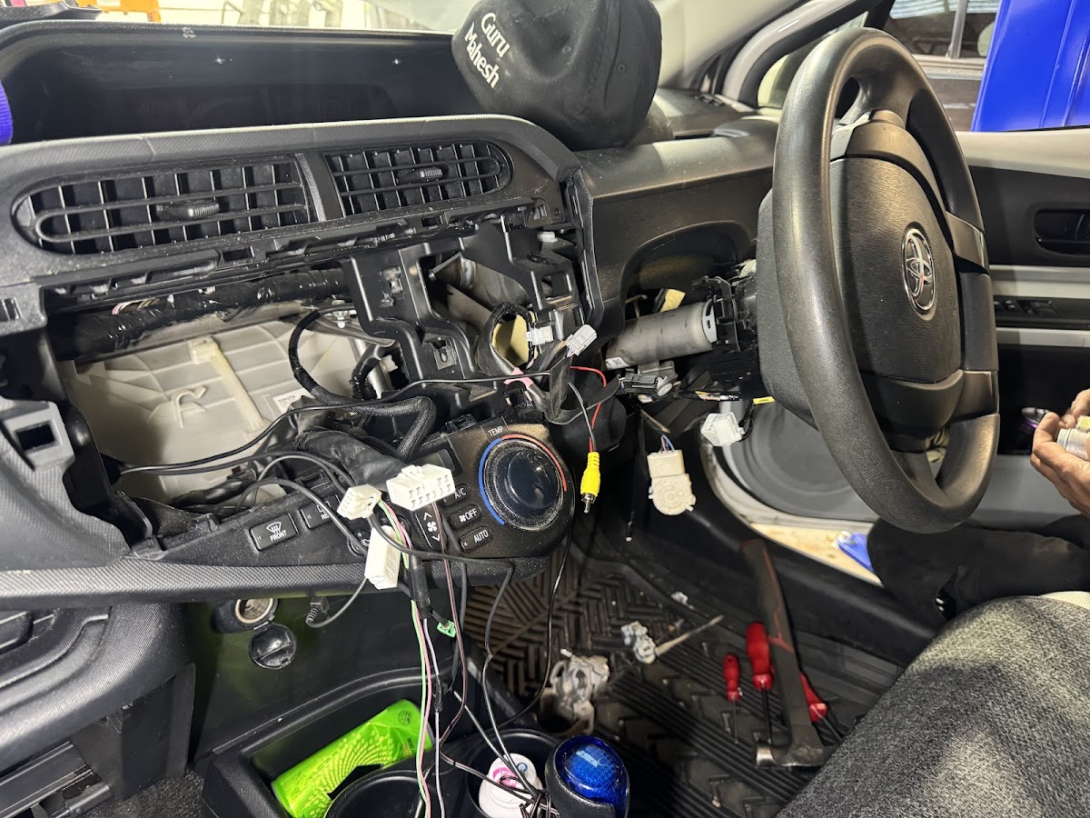 Auto electrical and dashboard work in progress